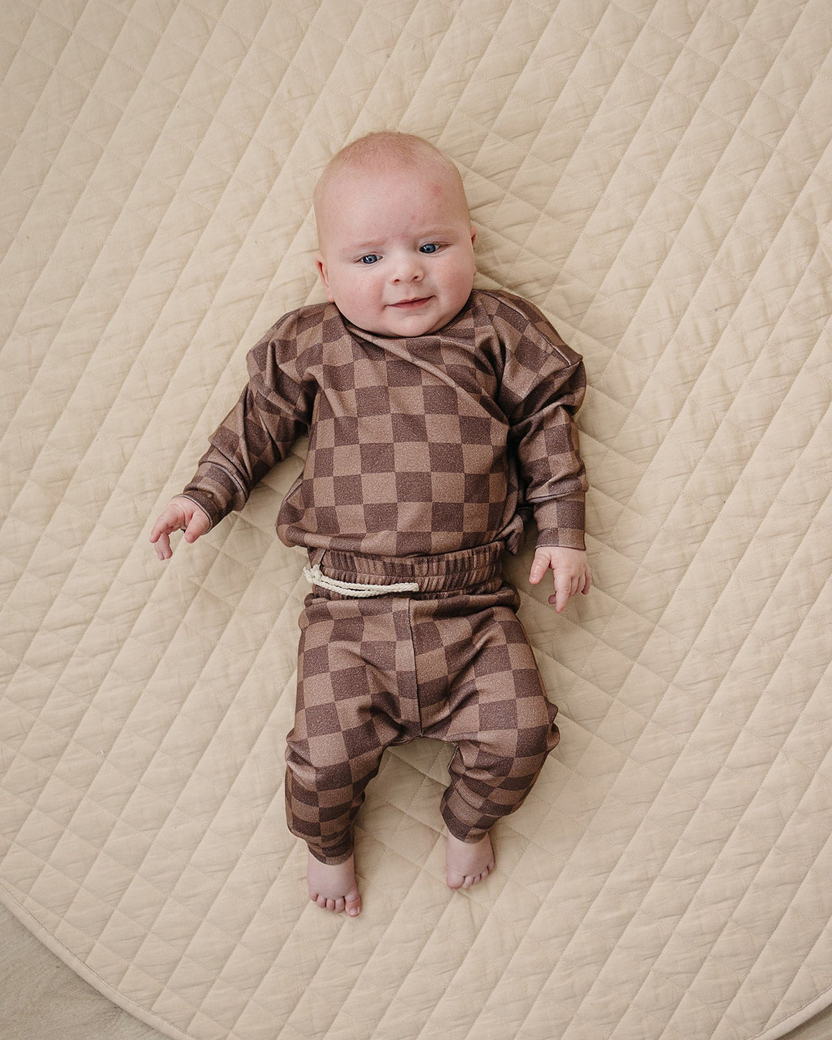 Jogger Set | Espresso Checkered