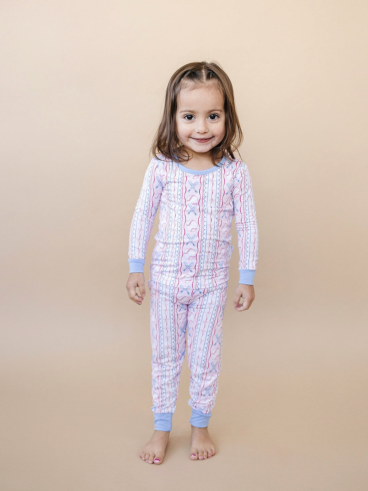 Bamboo Two Piece Set | Baseball Girl