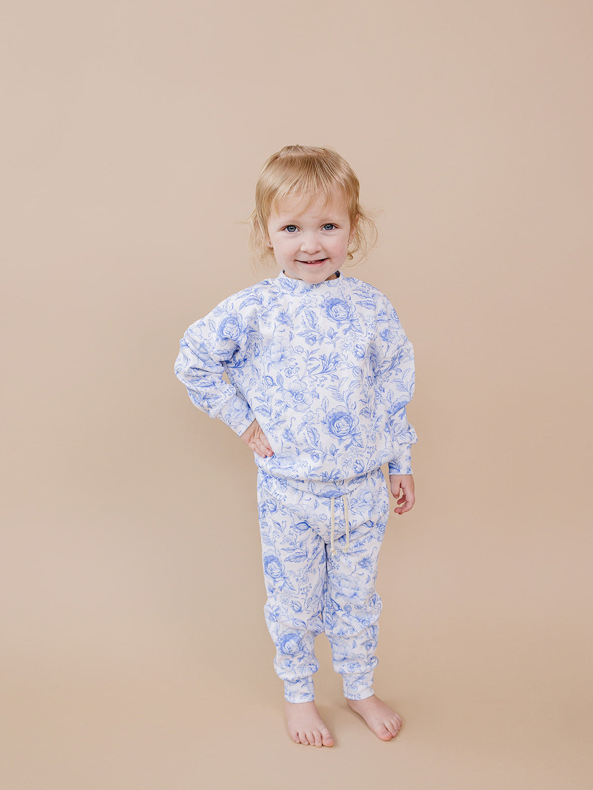 Jogger Set | Blue Flowers