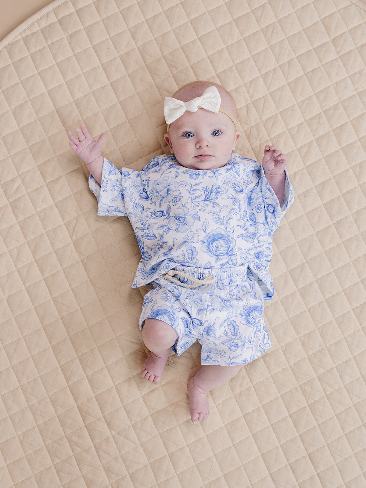 Shorts Set | Blue Flowers