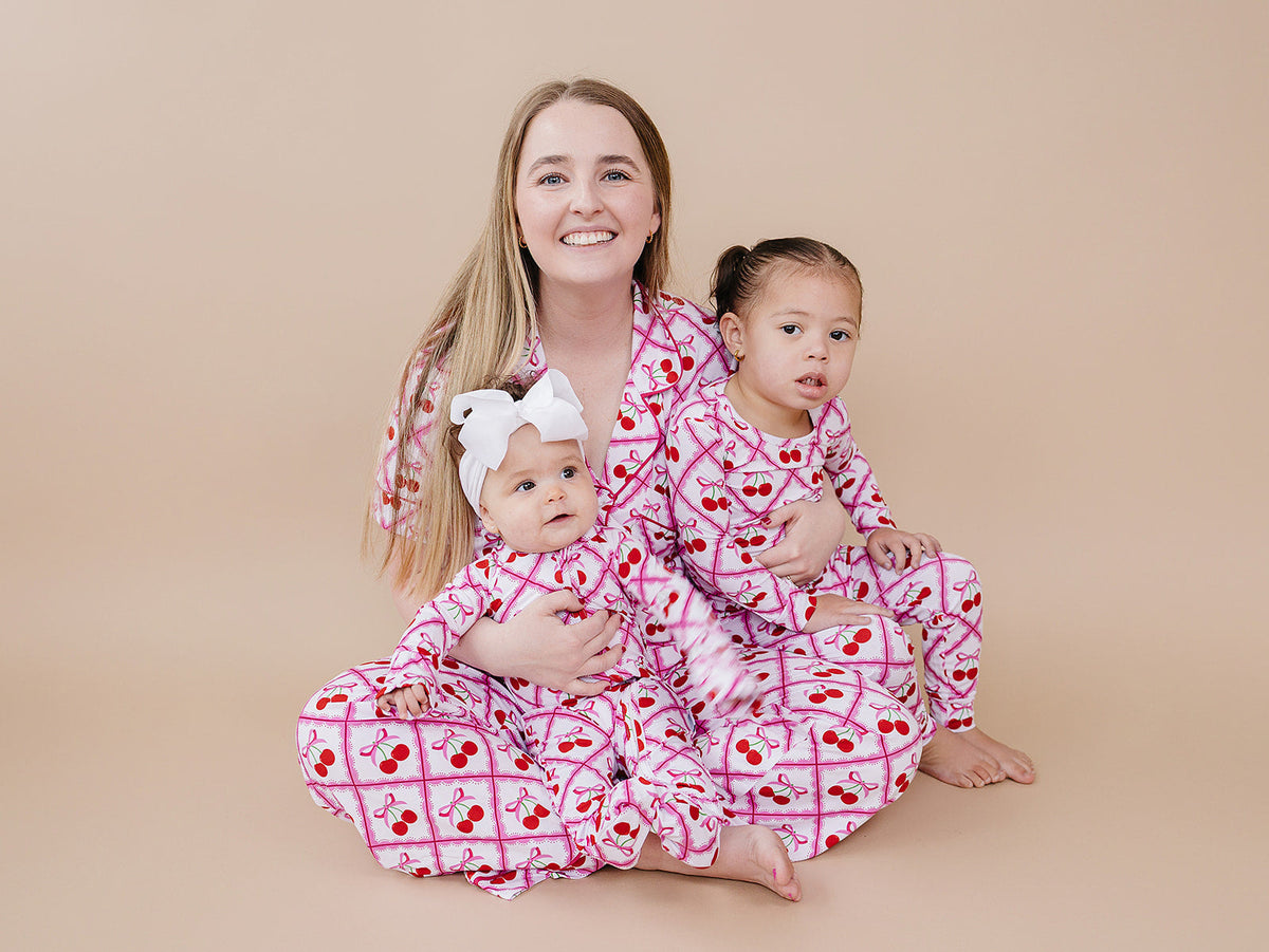 Bamboo Two Piece Set | Cherry Bow