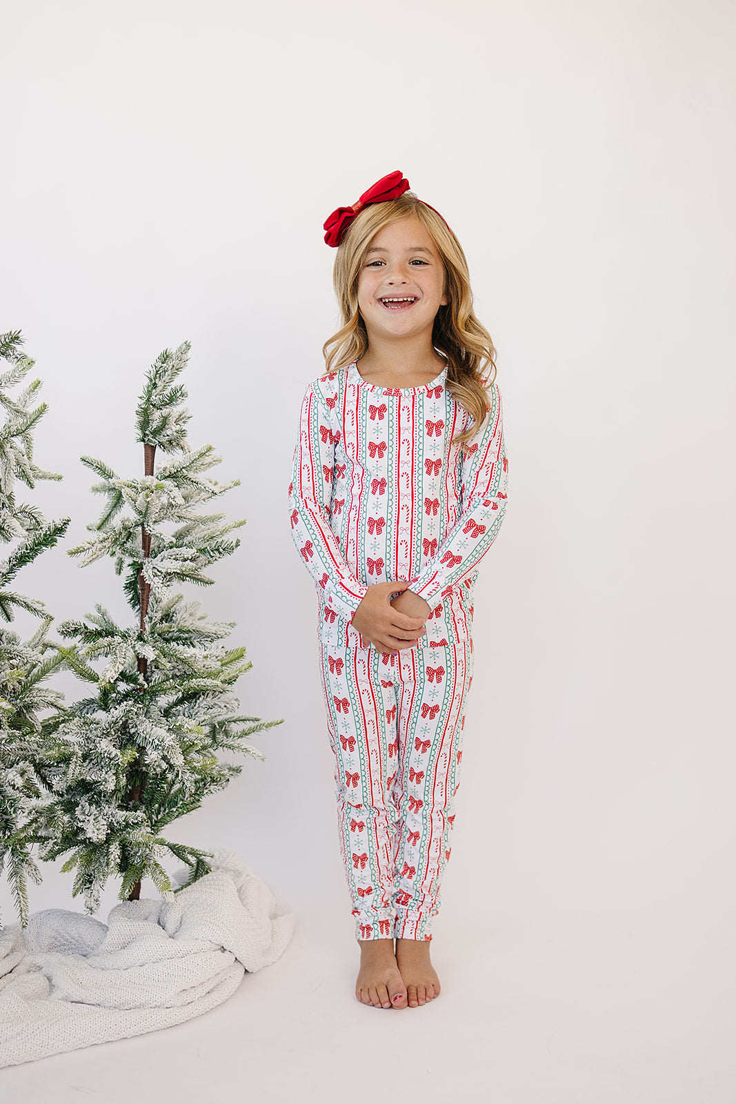 Bamboo Two Piece Set | Retro Candy Cane