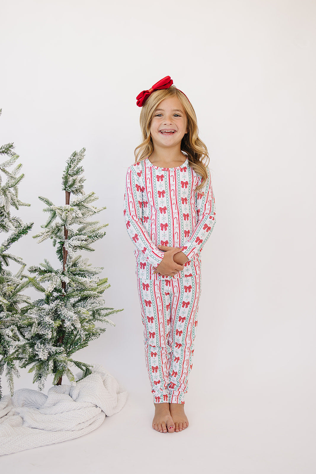 Bamboo Two Piece Set | Retro Candy Cane