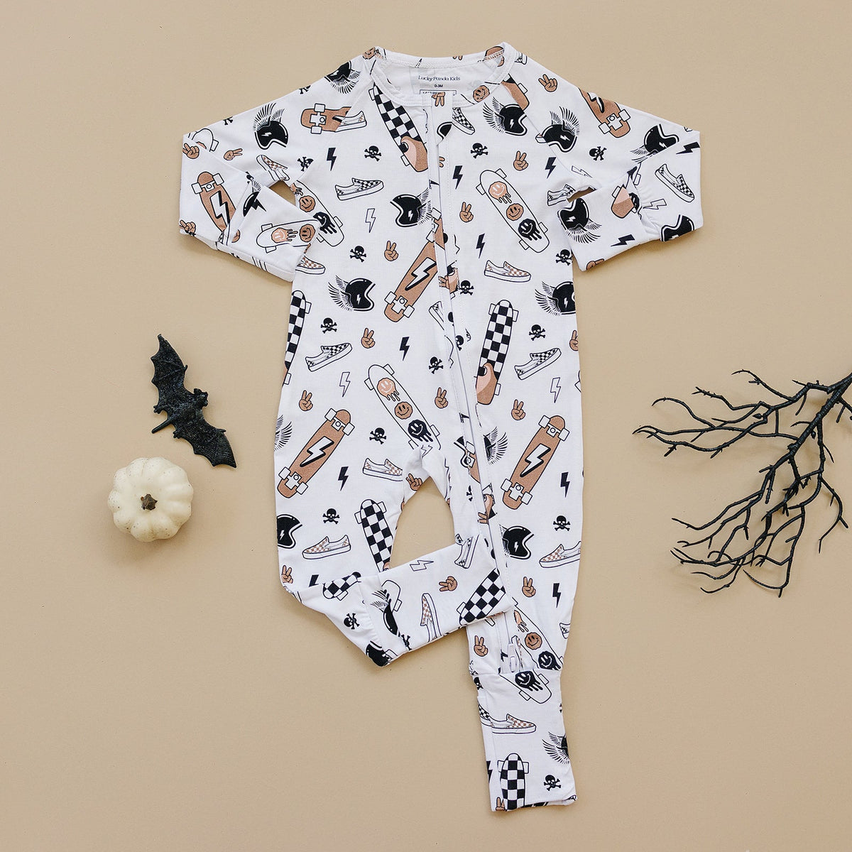 Bamboo Zip Romper | Sk8er