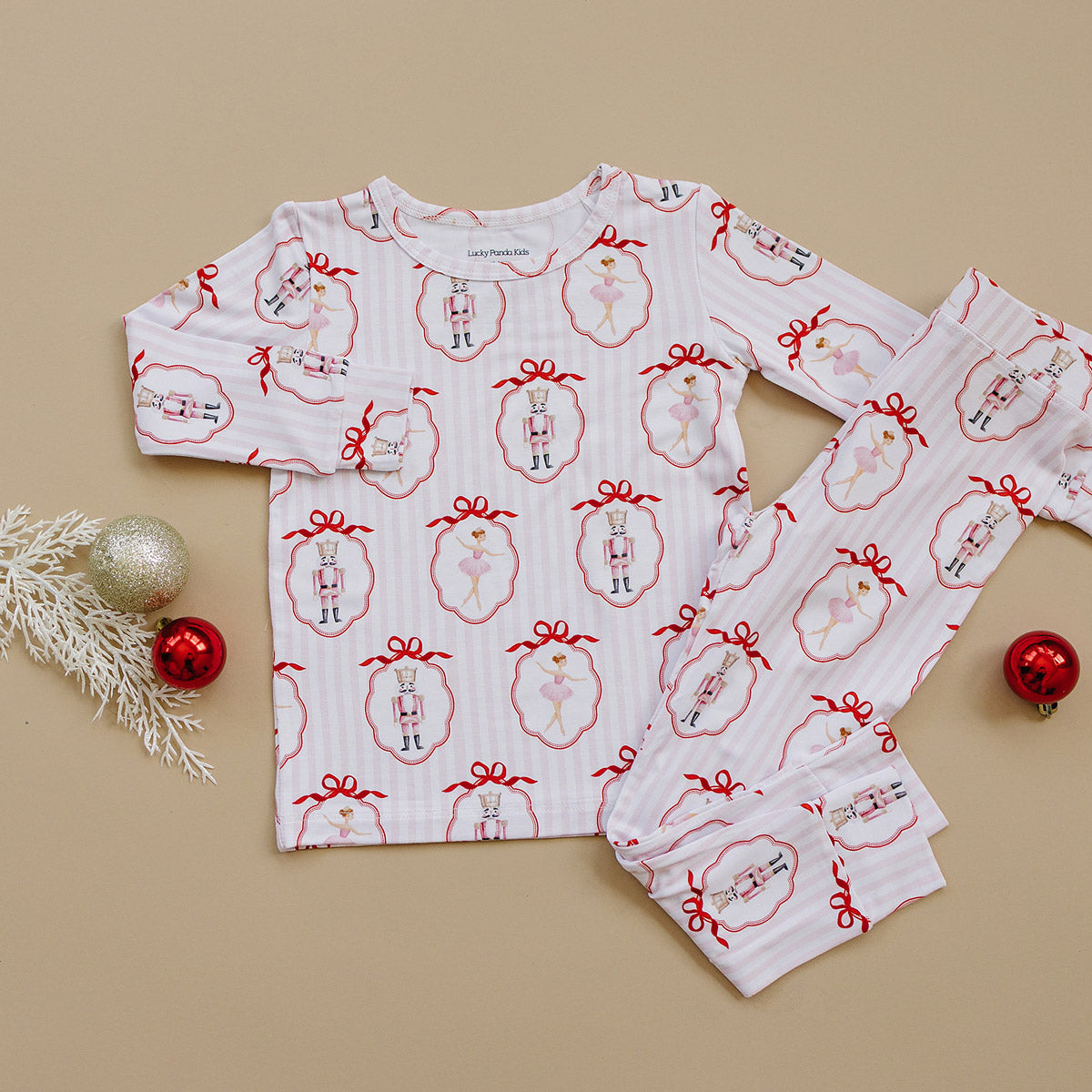 Bamboo Two Piece Set | Pink Nutcracker