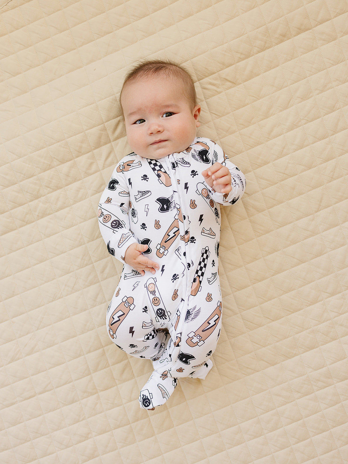 Bamboo Zip Romper | Sk8er