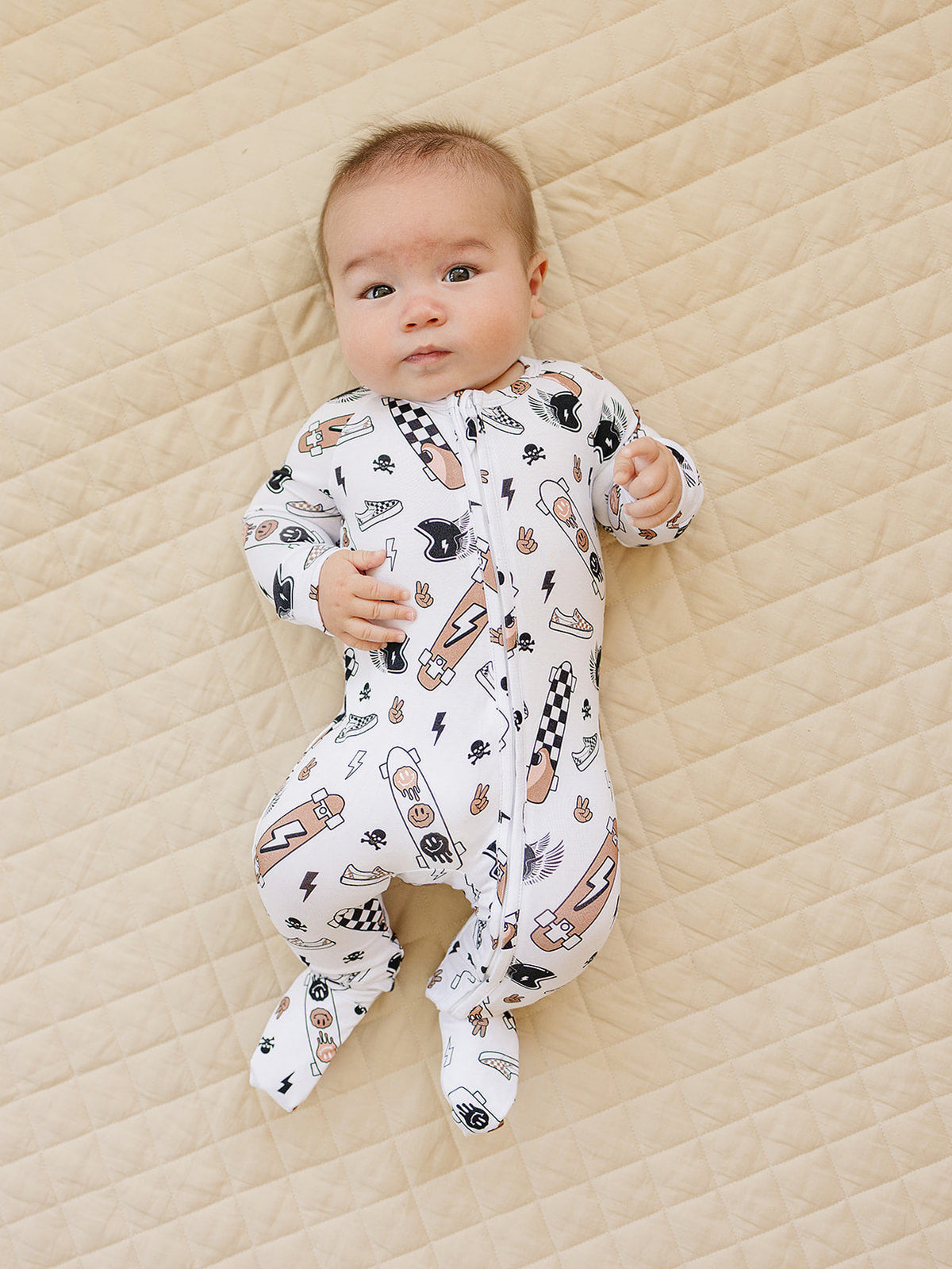Bamboo Zip Romper | Sk8er