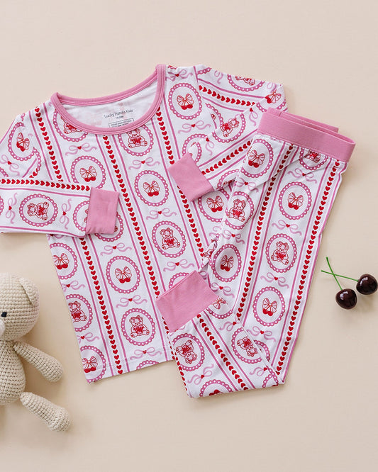 Bamboo Two Piece Set | Cherry Bear
