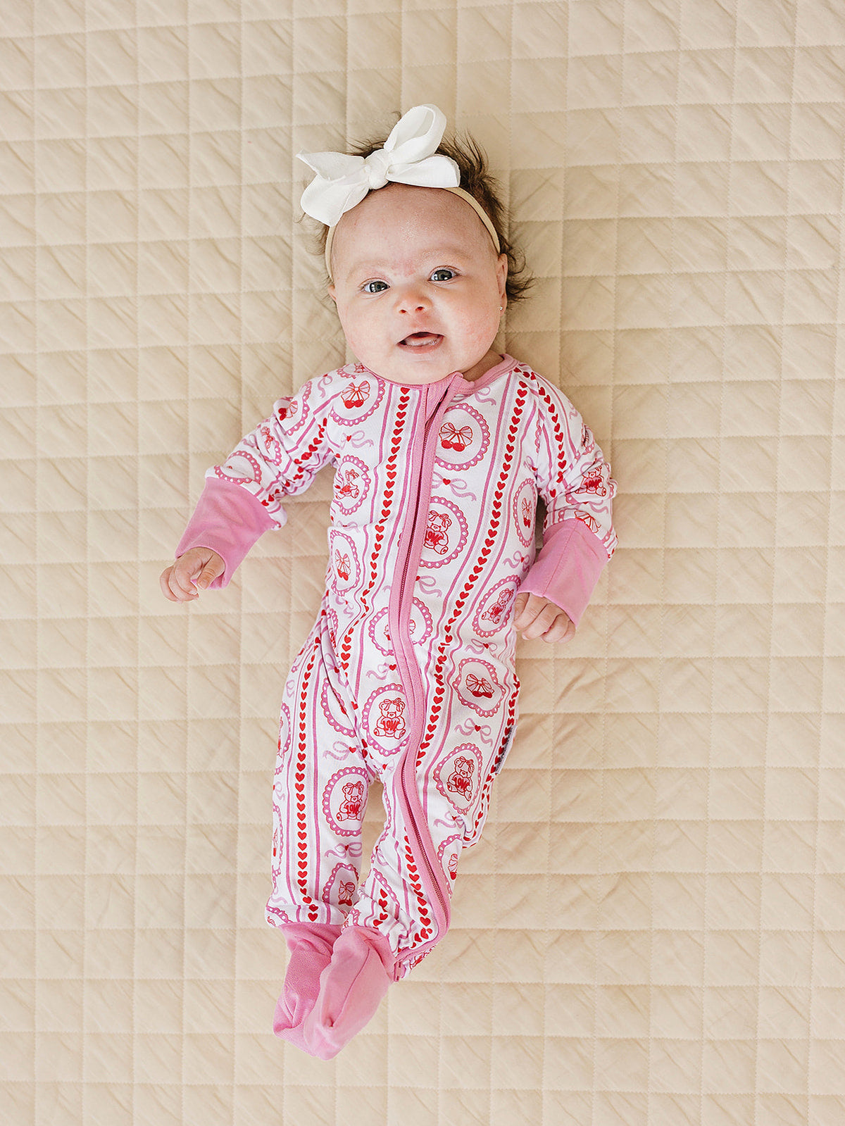 Bamboo Zip Romper | Cherry Bear