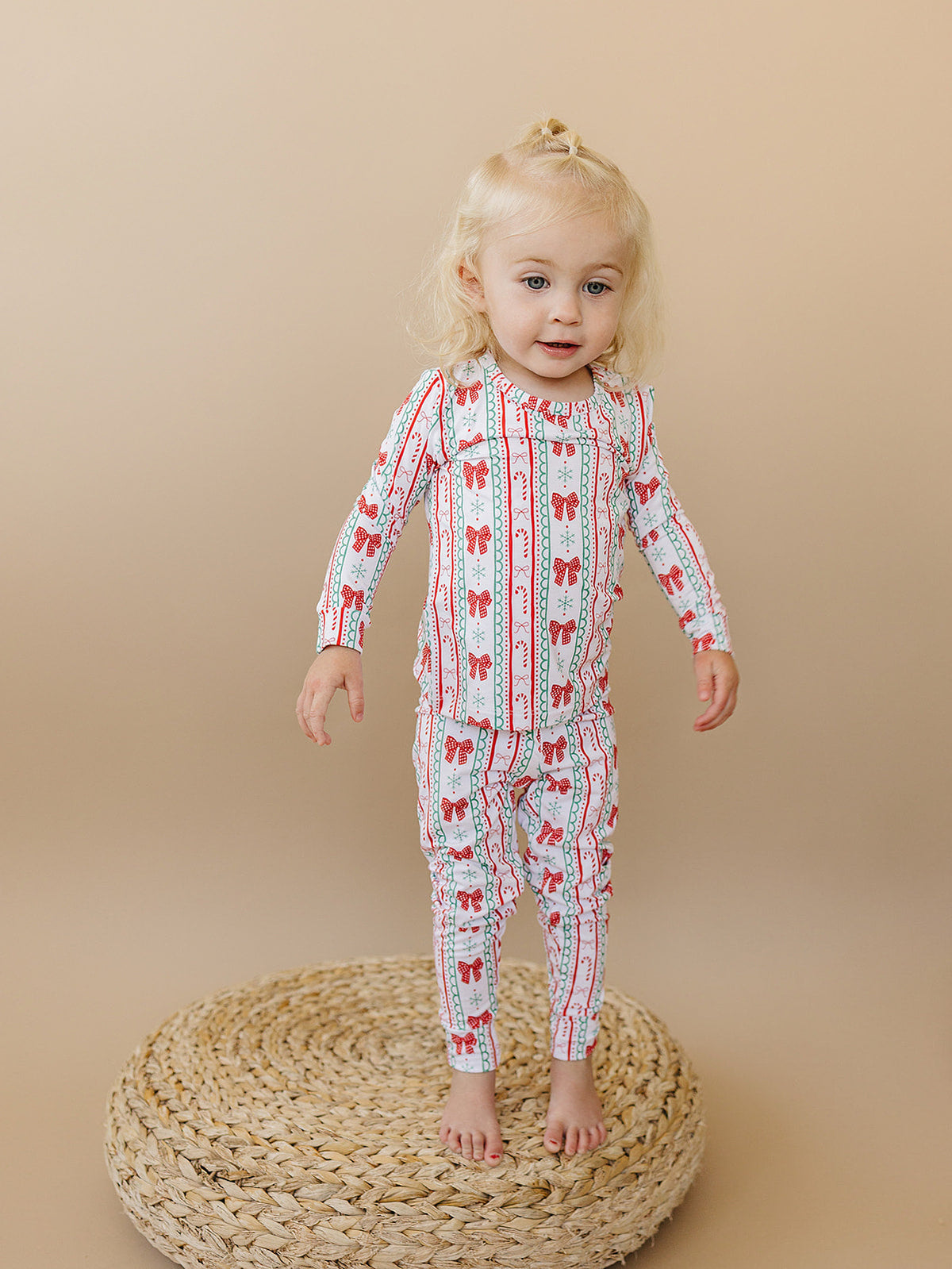 Bamboo Two Piece Set | Retro Candy Cane