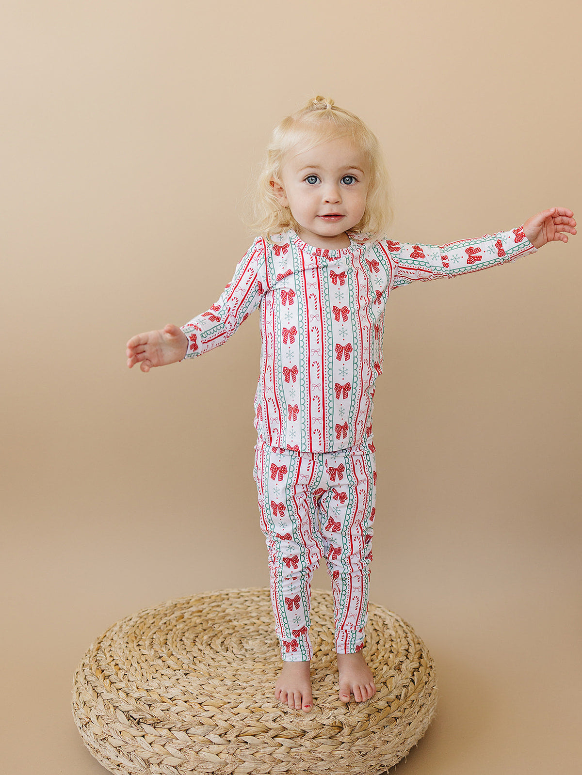 Bamboo Two Piece Set | Retro Candy Cane