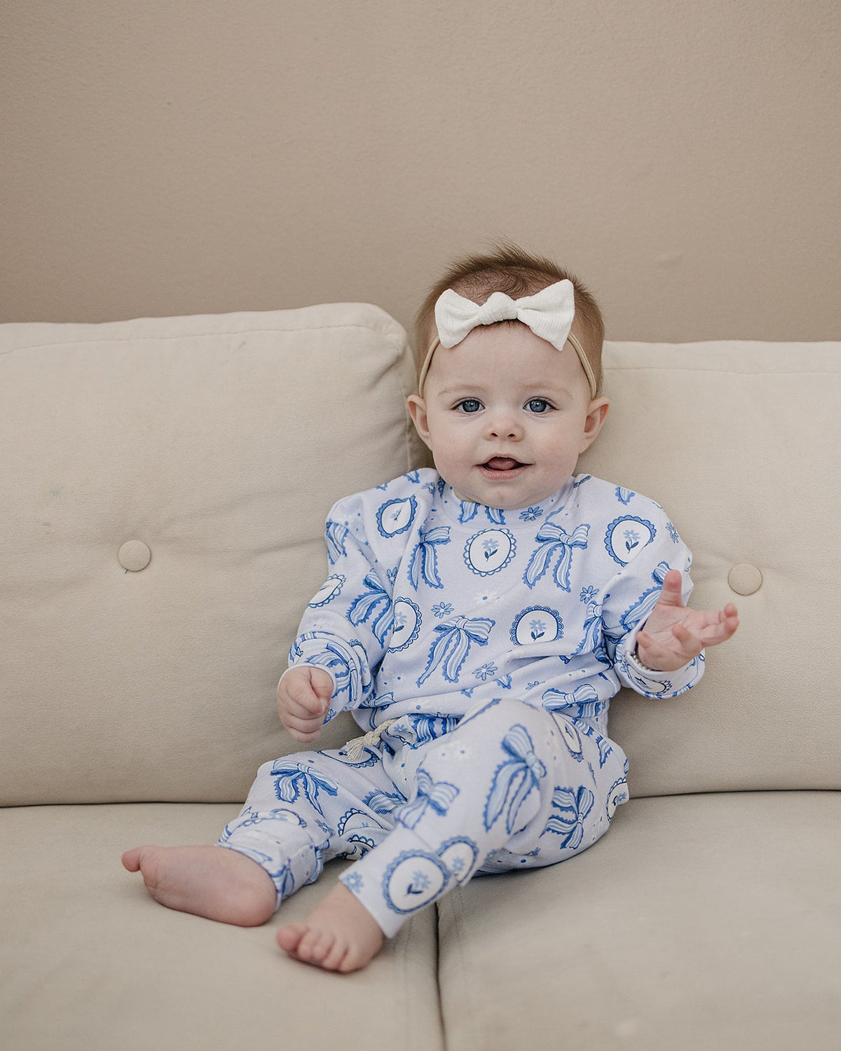 Jogger Set | Blue Bow