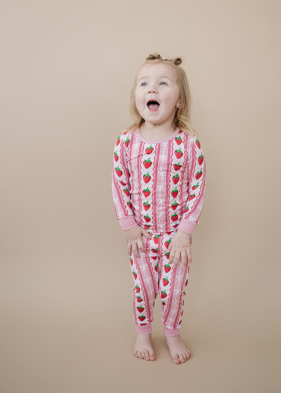 Bamboo Two Piece Set | Strawberry