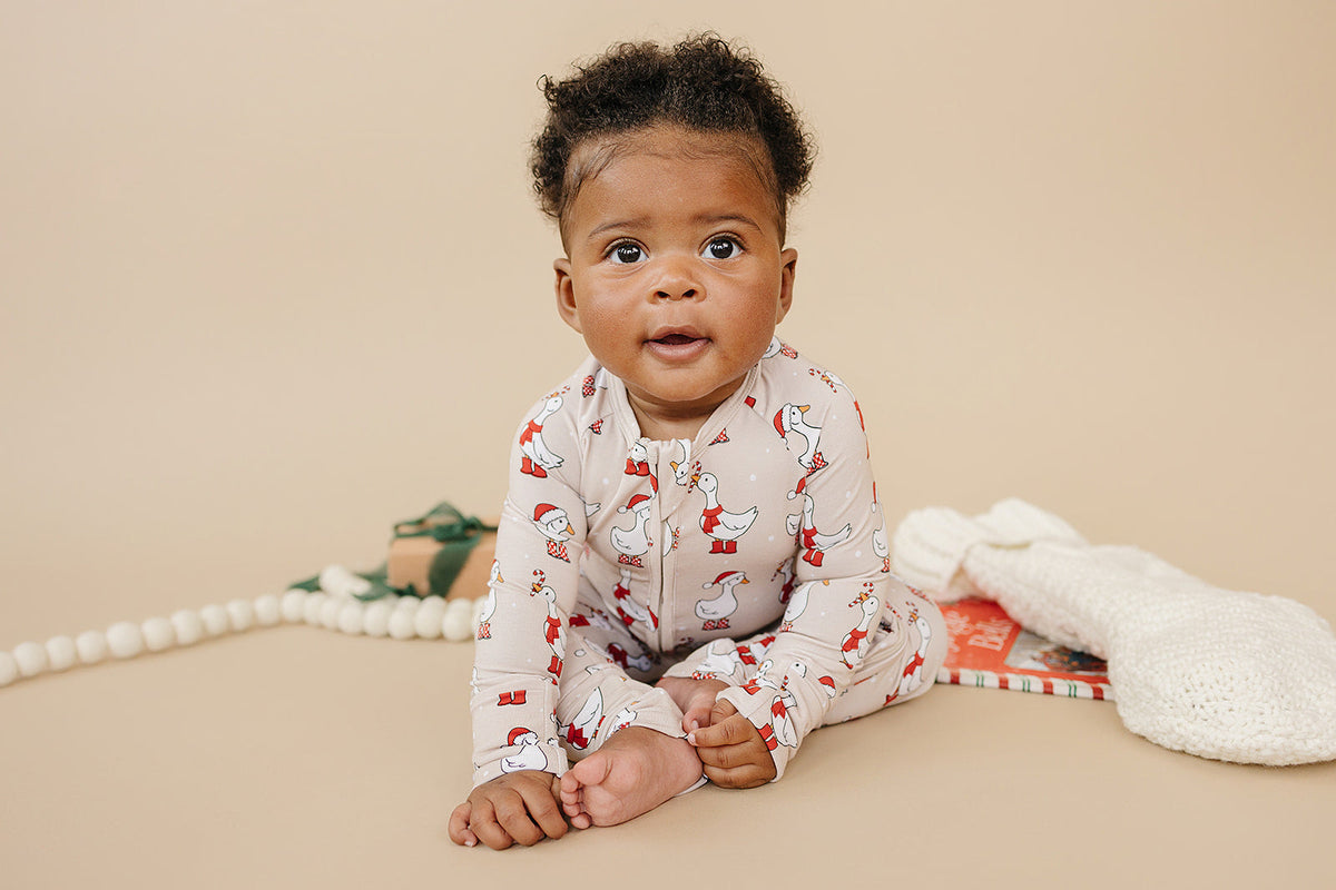 Bamboo Zip Romper | Merry Goose