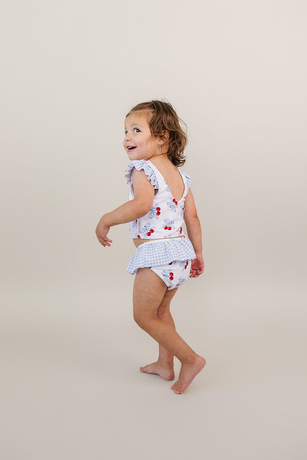 Two Piece Swimsuit | Blue Cherry