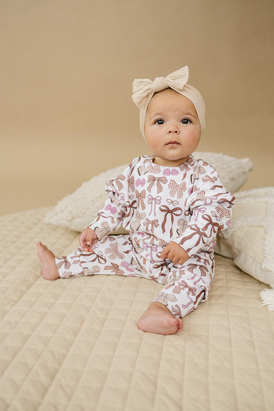 Jogger Set | Mocha Bows