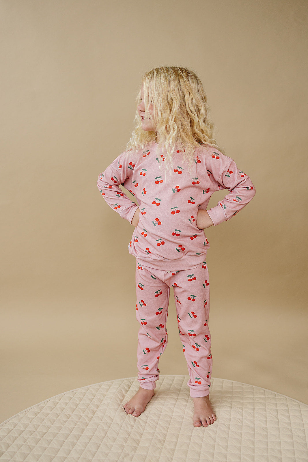Jogger Set | Blush & Cherry