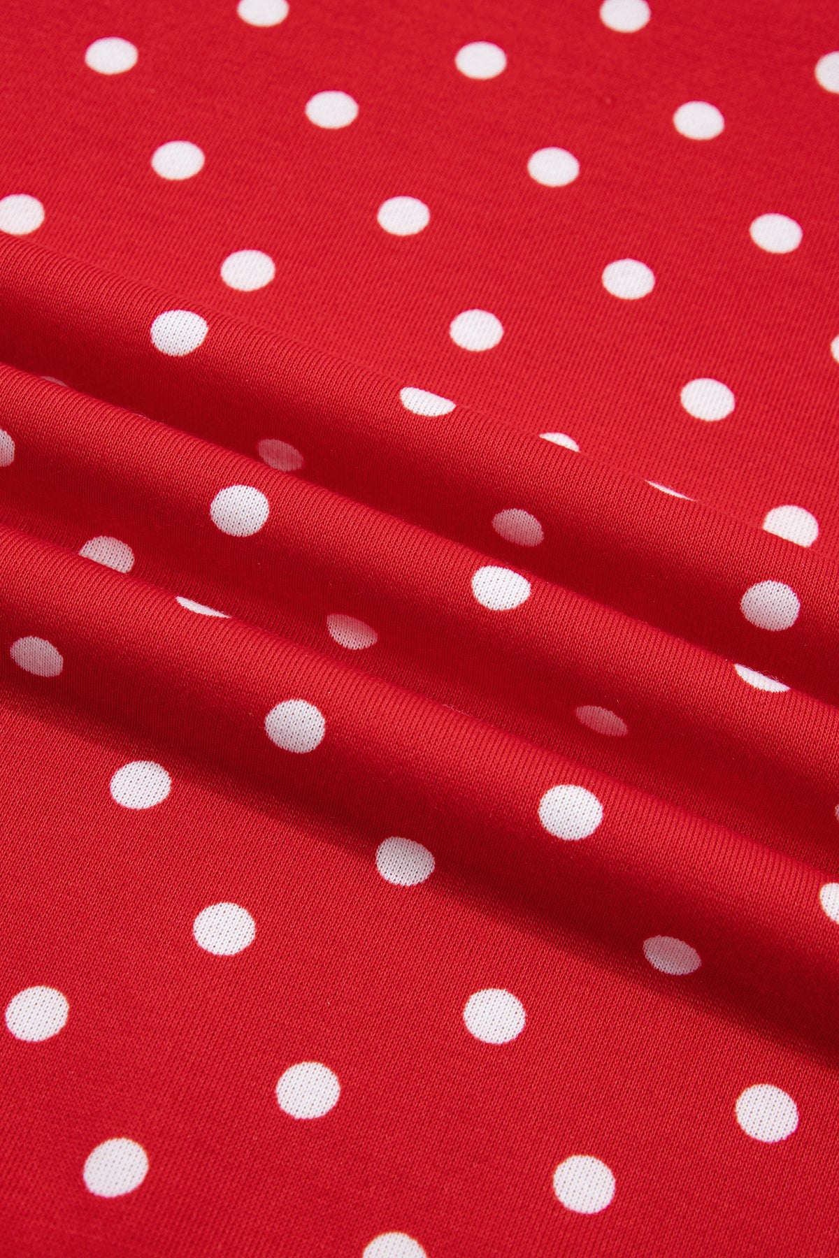 Polka Dot Drawstring Wide Leg Long Sleeve Top Pant Set