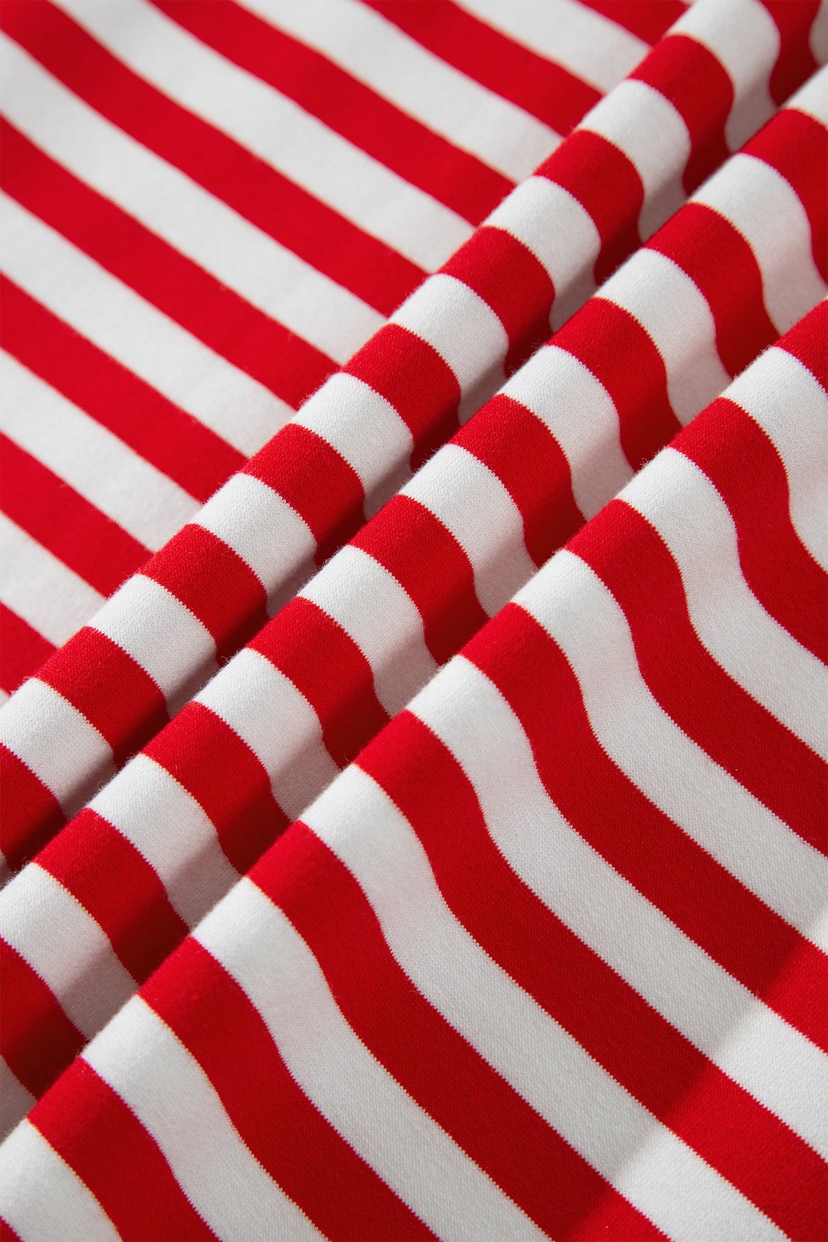 Red Stripe Colorblock Trim Polo Collar Drawstring Elastic Waist Band Set