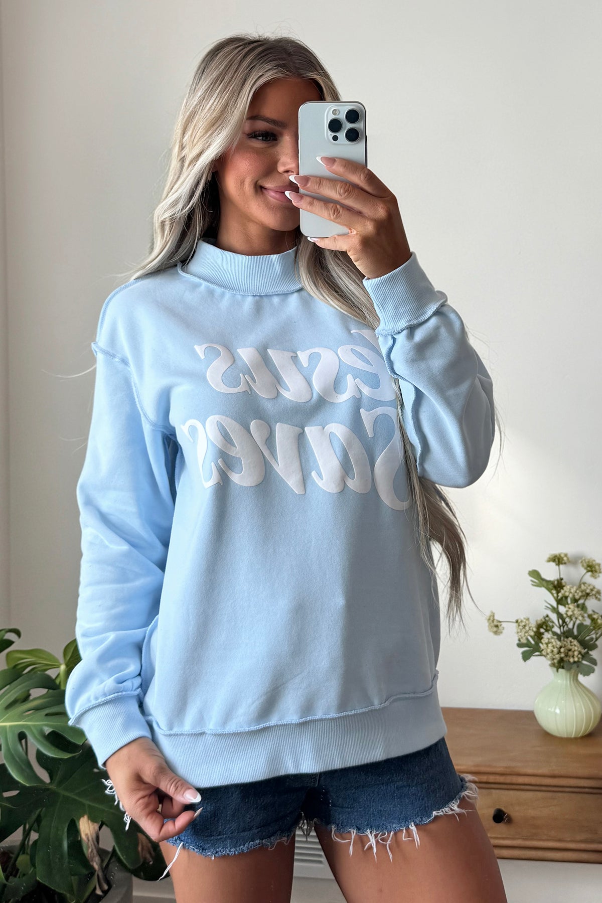 Jesus Saves Baggy Sweatshirt