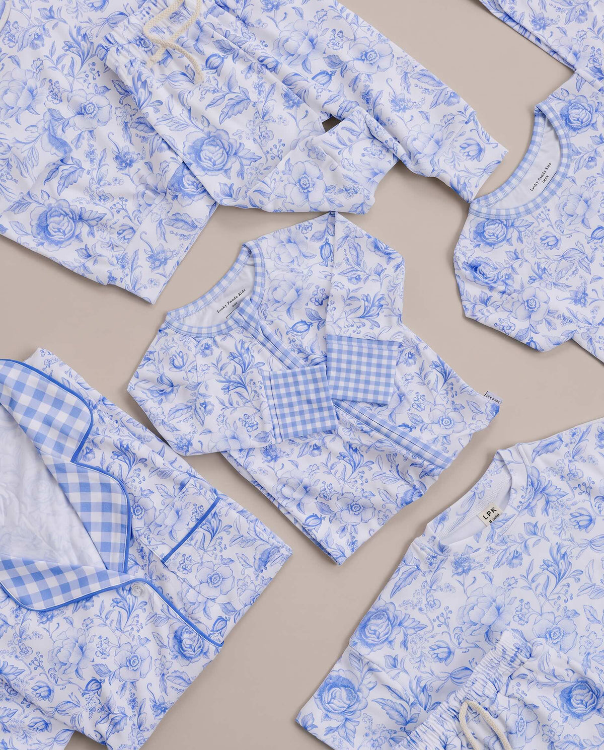 Shorts Set | Blue Flowers