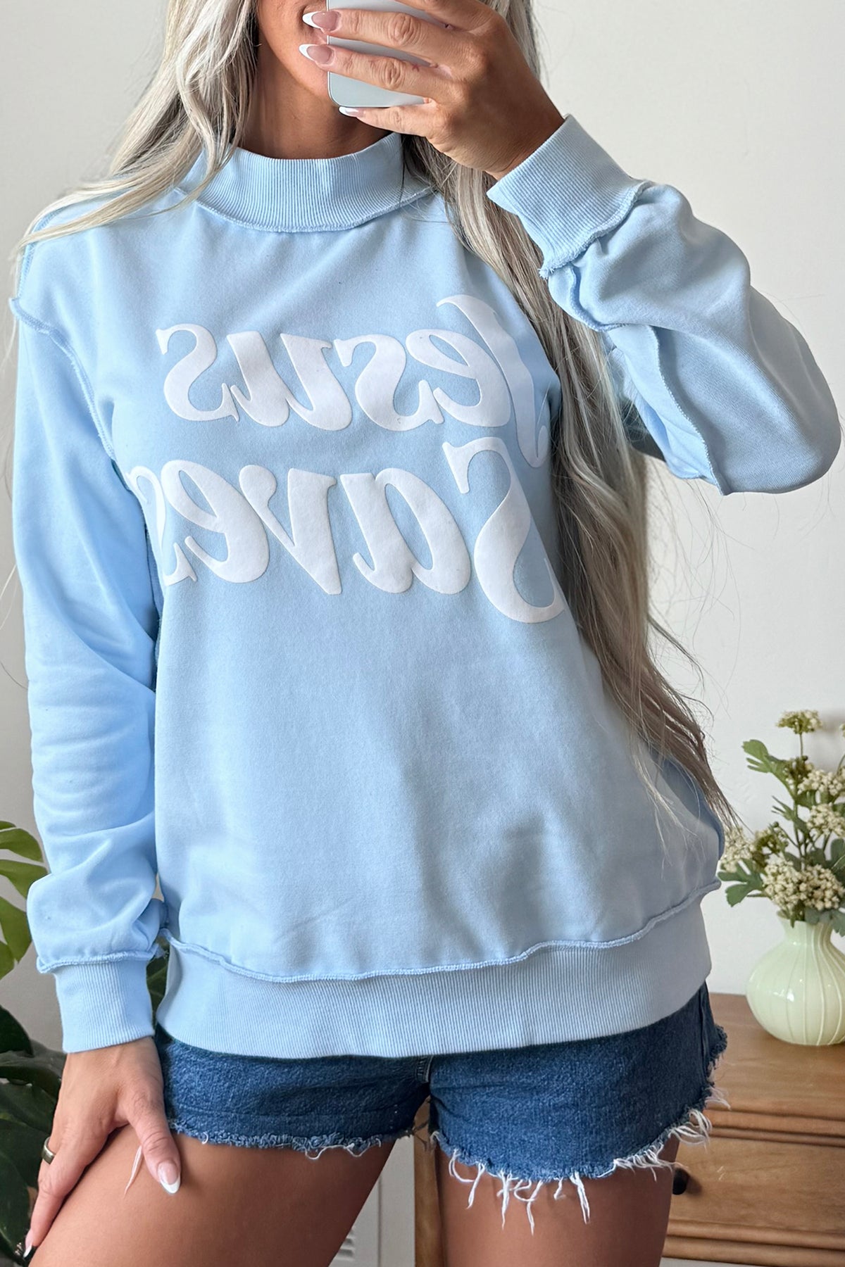 Jesus Saves Baggy Sweatshirt