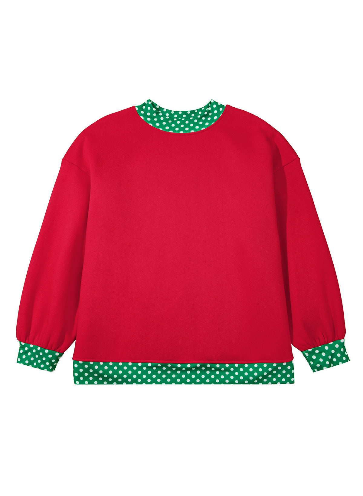 Polka Dot Accents Sweatshirt