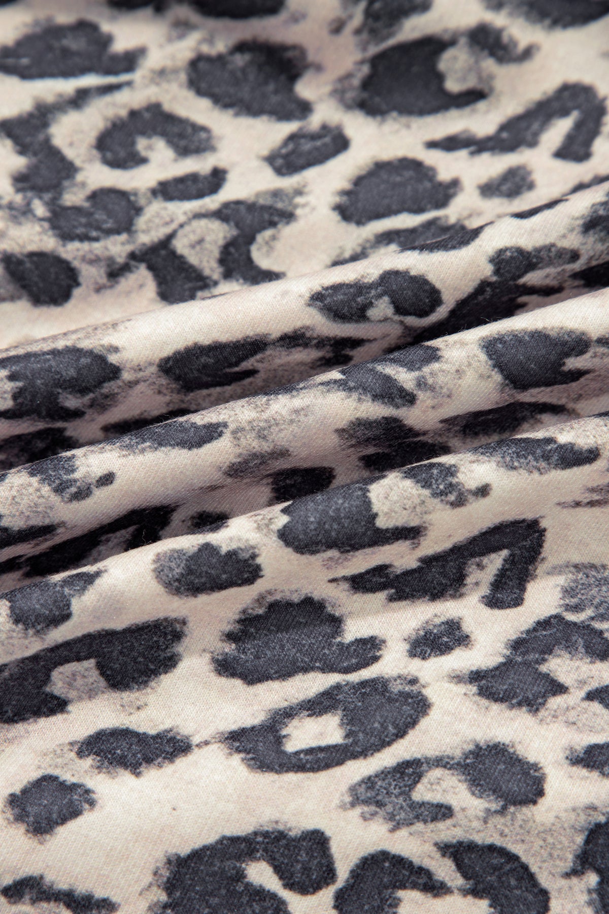 Leopard Zip-Up + Shorts Set