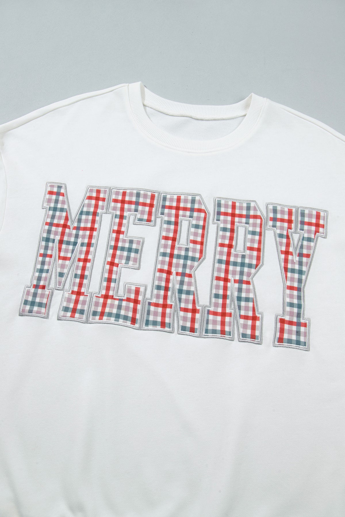 Plaid MERRY Holiday Long Sleeve Top and Shorts Set