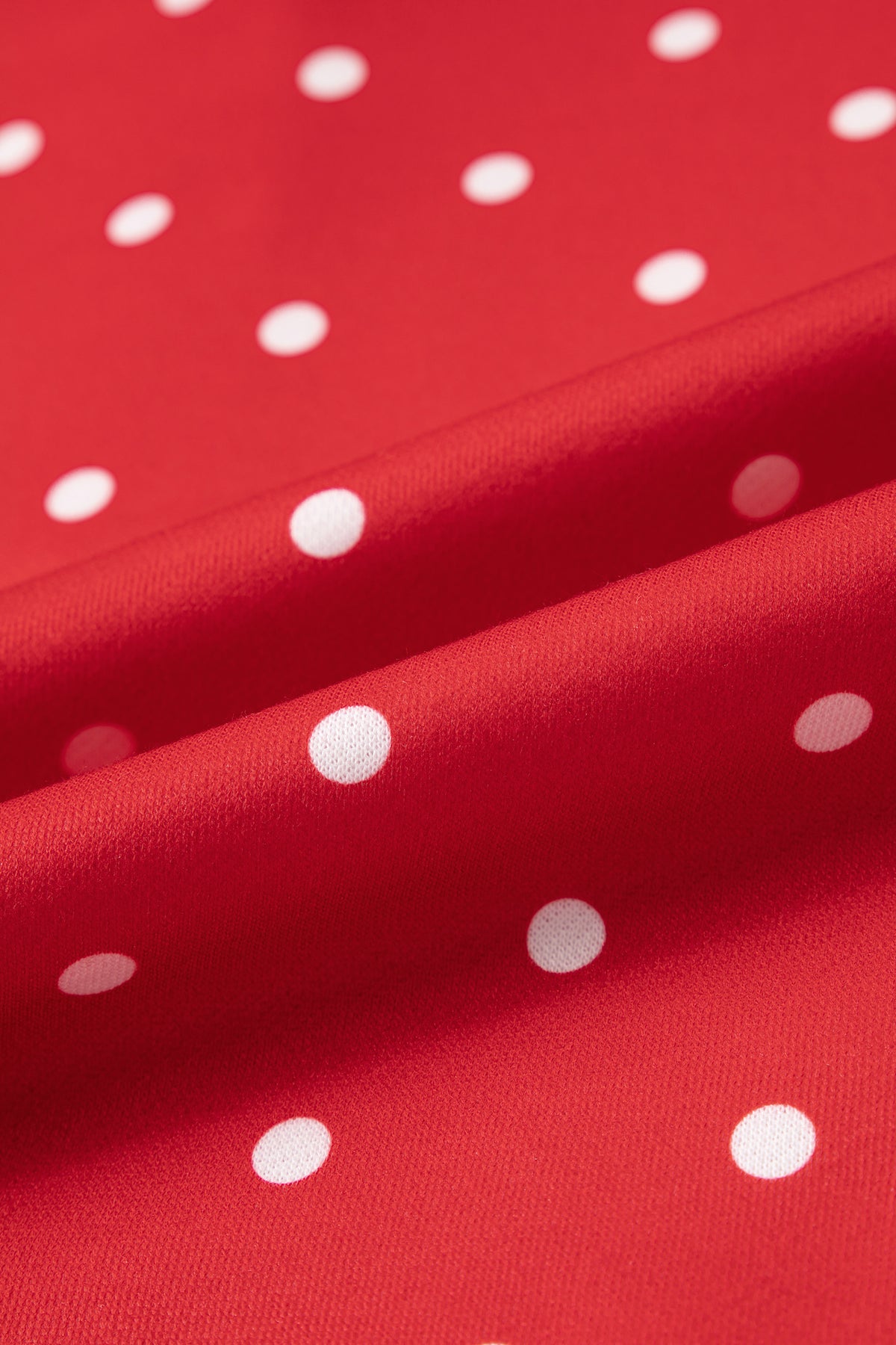 Polka Dot Print Metal Button Collar Casual Pullover