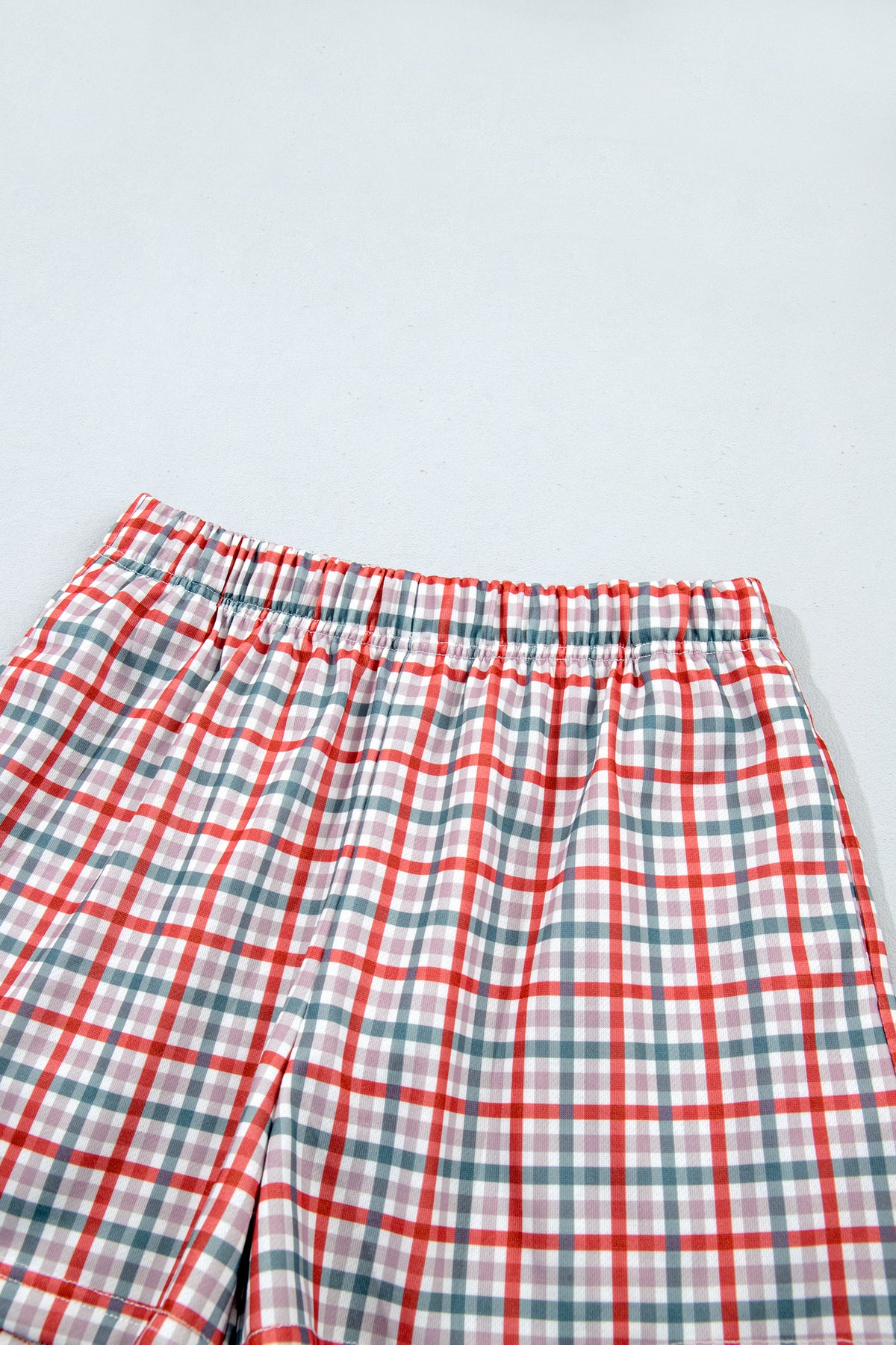 Plaid MERRY Holiday Long Sleeve Top and Shorts Set