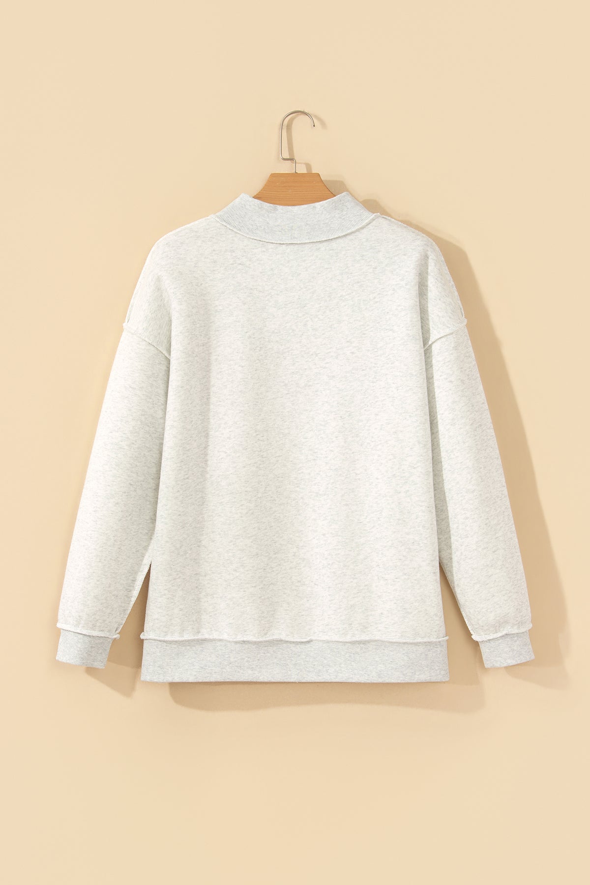 MERRY Embroidered Letter Pullover Sweatshirt