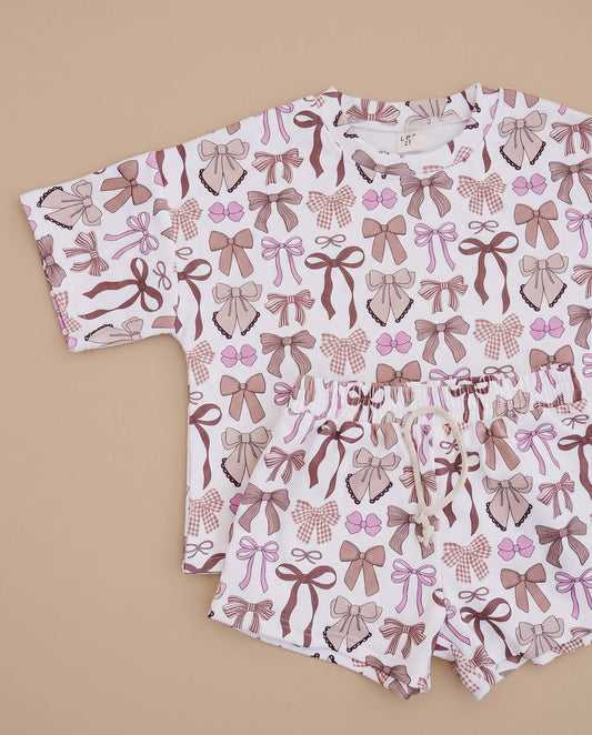 Shorts Set | Mocha Bows